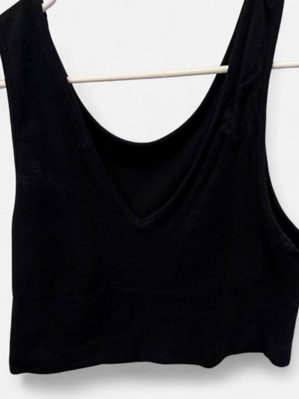 Banana Republic Ribbed Reversible Cropped Tank - Black